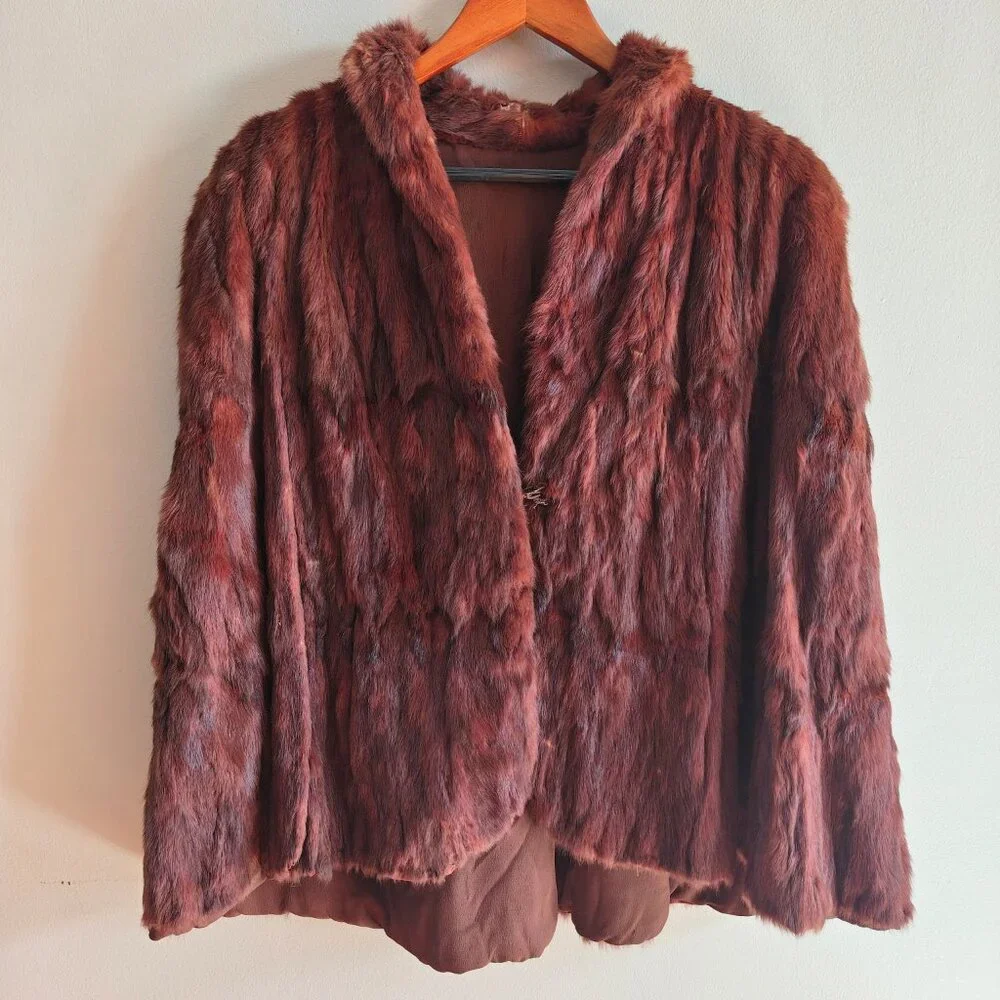 Vintage Mink Fur Cape - Picture 14 of 15